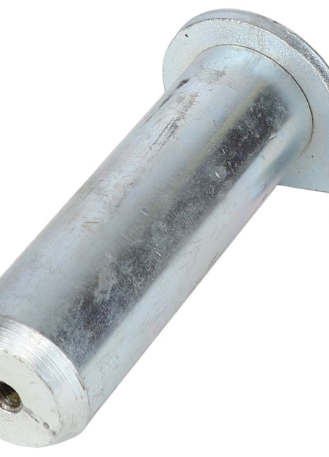 A cylindrical metal piece branded as AGCO with product code AL9020036, featuring a flat, rounded end and a flange on the opposite end that includes a small hook-like extension.