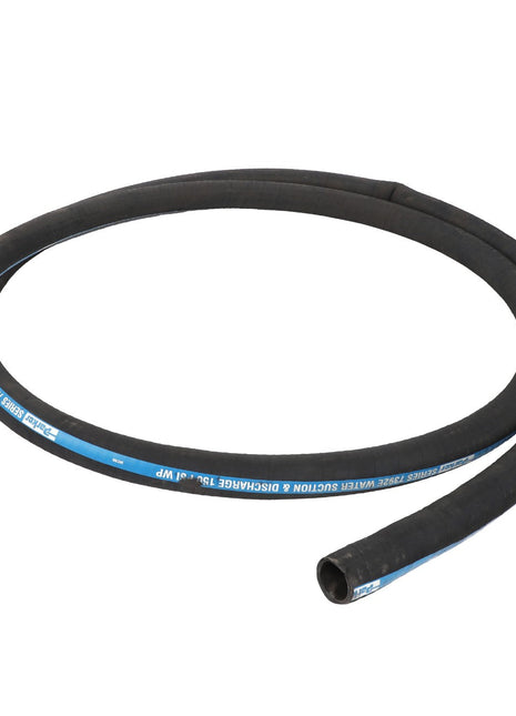 AGCO's reinforced hose (Model AG511722) features a coiled black design with a prominent blue stripe and clearly marked text indicating specifications.