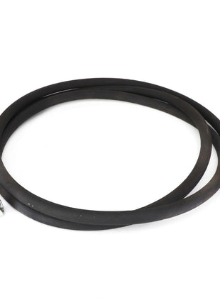 AGCO's HOSE - AL9032539 is a black hydraulic hose featuring metal fittings on both ends, coiled in a circular shape. Product description information currently unavailable.