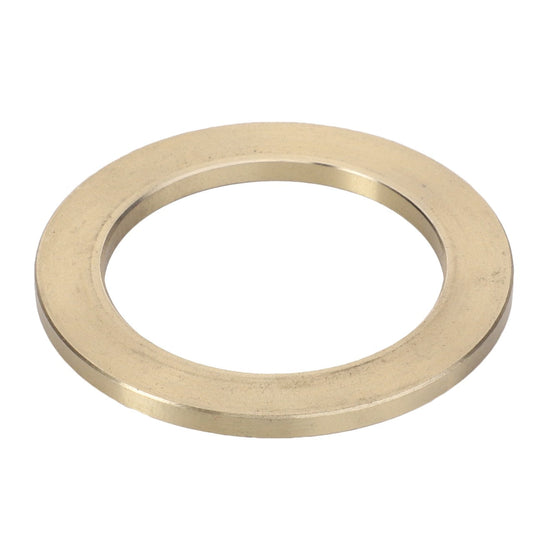 A metallic washer, identified as AGCO | Washer - La300114742 by the brand AGCO, with a circular shape and a central hole, displayed against a plain white background. Product description not available.