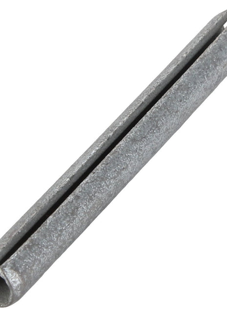 The AGCO | Roll Pin - Acp0003060 is a cylindrical metal pin featuring a partial slit that runs along its length.