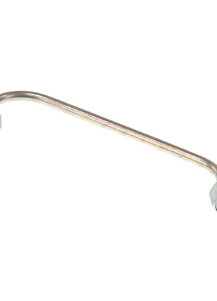 The AGCO Injection Pipe - 3908841M1, a metallic tube with a slight bend and hexagonal nuts at both ends, is currently unavailable.