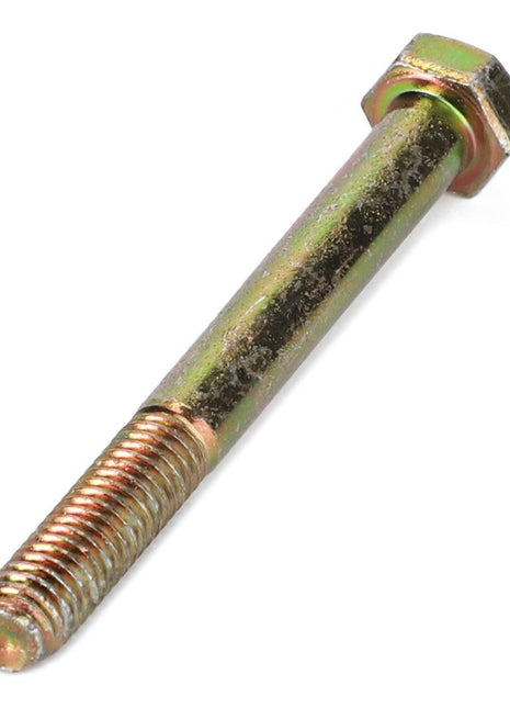 A metallic hex bolt with a partially threaded shaft; unfortunately, no current product description information is available for the AGCO | SCREW - LA10978721 by AGCO.