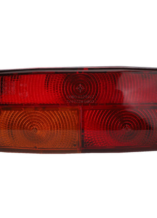 The AGCO Genuine Rear Light, Right (La321951000) is a rectangular tail light with red and amber sections. It features two screws on the front to ensure an optimum fit and is designed for durability and reliability, making it built to last.

