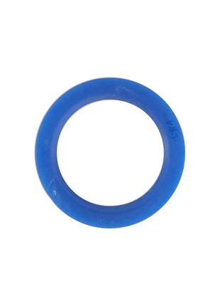 Showing against a white background, a blue rubber O-ring seal inscribed with the number "45." Product: AGCO Sealing Washer - F524893580100. No current product description available.