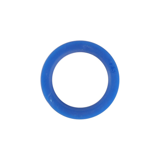 Showing against a white background, a blue rubber O-ring seal inscribed with the number "45." Product: AGCO Sealing Washer - F524893580100. No current product description available.
