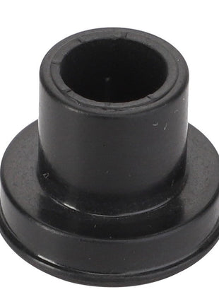 Product description information is currently unavailable; however, the AGCO ISOLATOR - F718202180060 features a black plastic bushing with a flanged base and a cylindrical center hole.