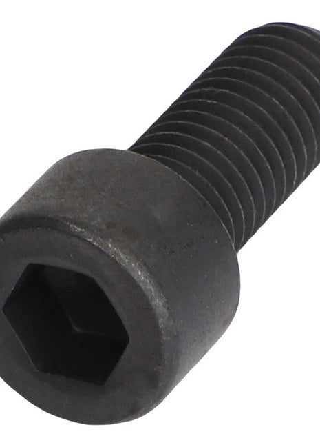 An AGCO black hex socket head cap screw, identified as SOCKET HEAD BOLT - 0902-10-63-00, featuring a threaded shaft. No current product description information is available.