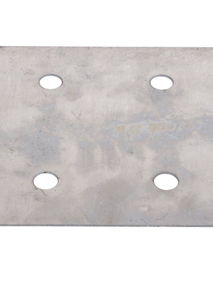 The AGCO | WEAR SHIM - AG260929 is a rectangular metal plate featuring four circular holes evenly spaced in a symmetric square pattern.