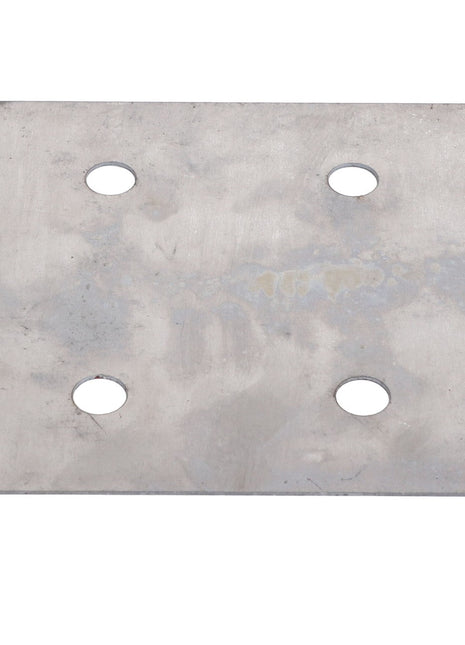 The AGCO | WEAR SHIM - AG260929 is a rectangular metal plate featuring four circular holes evenly spaced in a symmetric square pattern.