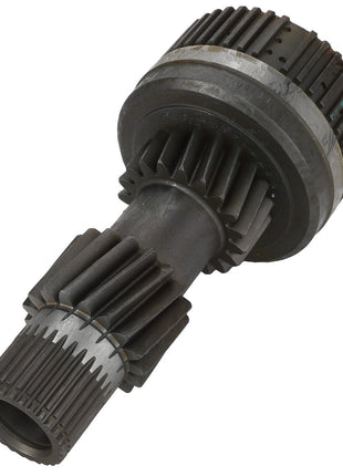 Product Description: AGCO Pto Shaft - Acp0549970 features a close-up view of a mechanical gear assembly with multiple interlocking teeth and a cylindrical design. Brought to you by the trusted brand AGCO.