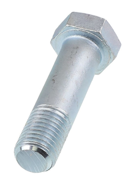 Behold a detailed close-up of the AGCO | Hex Cap Screw - Acp0037660, showcasing its sturdy metallic build and precisely threaded shaft.