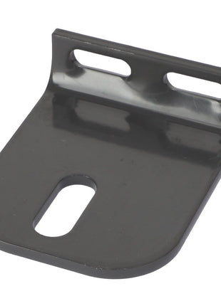 The AGCO Latch Bracket - Acx2372090 is a metal bracket designed with two slotted holes on the vertical side and one elongated hole on the horizontal side. No current product description information is available.