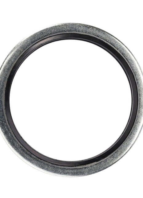 Close-up image of an AGCO sealing washer, model F716961020210, featuring a round metal seal with a resilient rubber inner ring against a pristine white background.