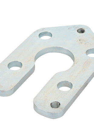 The AGCO Bracket - Acp0324800 is a metal bracket with five drilled holes, designed for fastening or mounting. Current product description not available.