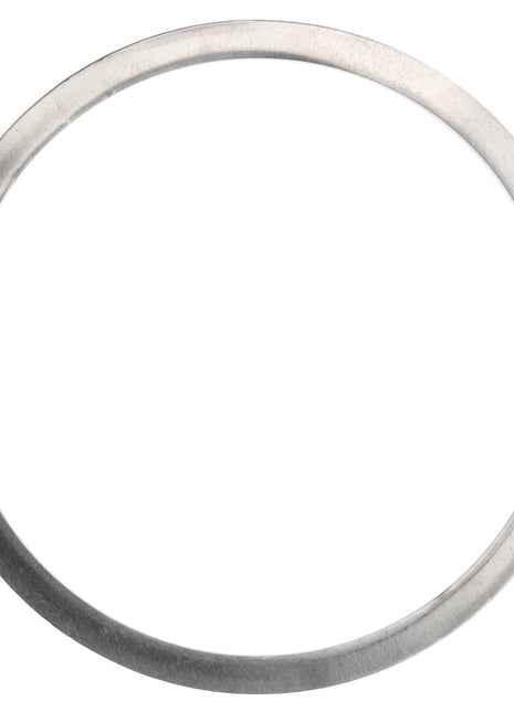 The AGCO | SPACER - D46171900 is a circular metal washer branded by AGCO, featuring a smooth surface and a central hole. It is typically used to distribute the load of a threaded fastener.
