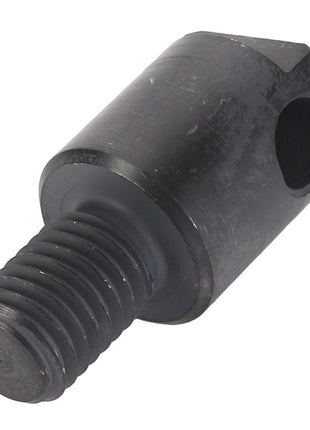 A close-up of the AGCO Pin - Acw099559A, a black cylindrical metal component featuring a threaded end and a smooth, slightly angled end with a hole. No current product description information is available.