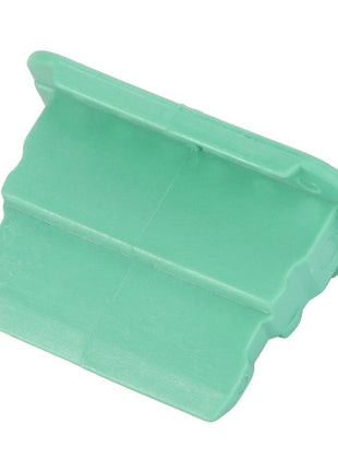 A green plastic connector clip with a rectangular shape and ridged edges known as the AGCO | LOCK - AG520893 by the brand AGCO. No current product description information is available.
