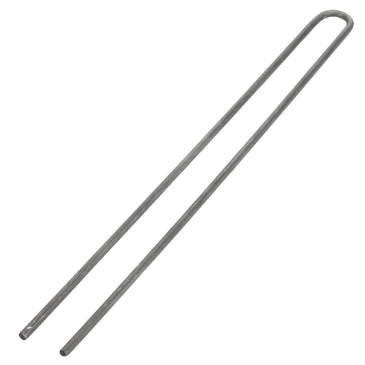 The AGCO TINE - D28350208, a U-shaped metal rod with parallel straight legs and a rounded bend at one end, is typically used in industrial or construction applications. Currently, no further product description information is available.
