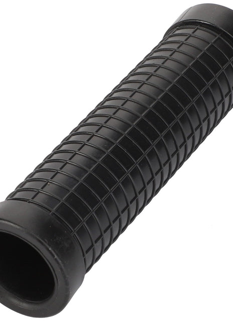 The AGCO | Sleeve - Acw0162910 is a black, cylindrical rubber handlebar grip featuring a textured, grid-like pattern with smooth ends.