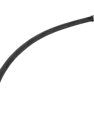 The AGCO Hydr. Hose - Acw2916140 by AGCO is a flexible black hose featuring metal fittings on both ends, with one side equipped with a hexagonal coupling and the other sporting a cylindrical connector. However, no current product description information is available.