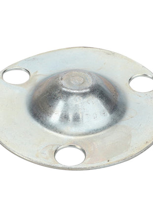 The AGCO Cover - F100002237847 is a round metal dome featuring three elegantly spaced holes on its outer edge.