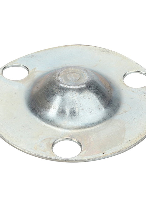 The AGCO Cover - F100002237847 is a round metal dome featuring three elegantly spaced holes on its outer edge.