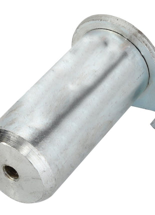 AGCO's AGCO | Pin - Acp0298300 features a robust metal cylindrical design with a flat base and a securely attached right-angle bracket at the top.