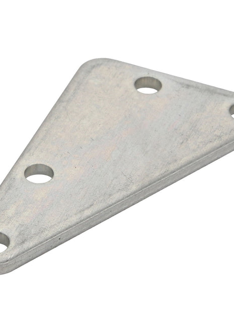 The AGCO | Bridle - Acw0161290 is a triangular metal bracket featuring three circular holes, specifically designed for fastening or mounting purposes.