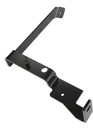 The AGCO | Support - Acw354856B is a black metal mounting bracket featuring multiple bends and holes. Currently, no detailed product description information is available.