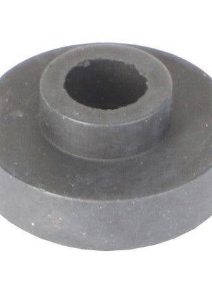 Product Description: AGCO | Cover - 6210677M1 is a small, round black rubber washer with a central hole.