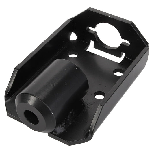 Current Product Description: The AGCO | BRACKET - D28282895 by AGCO is a black metal mounting bracket featuring a cylindrical protrusion and several holes for versatile attachment.