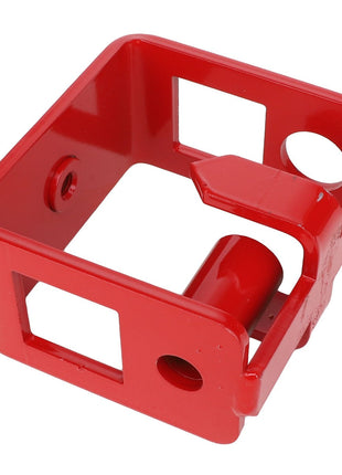 The AGCO | STOP - SN18419 is a red plastic component with rectangular cutouts and rounded edges, designed for mechanical or industrial applications. For ordering details or assistance, please contact our support team.
