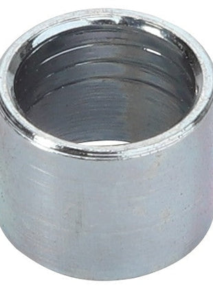 A cylindrical metal spacer with a hollow center and a smooth, reflective surface, known as the AGCO Spacer - Acw0388290 by the brand AGCO.
