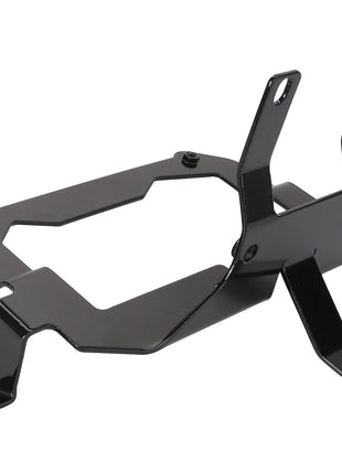 The AGCO Bracket - Acw012048A is a black metal mounting bracket featuring multiple attachment points and a rectangular central opening. No current product description is available for this product.