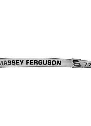 A curved metallic logo strip displaying "Massey Ferguson S 7716" in black text on a silver background; product name: AGCO | Decal, Right Hand - Acw3587300, brand name: AGCO. No current product description available.