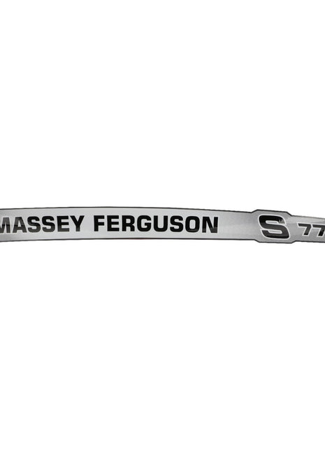 A curved metallic logo strip displaying "Massey Ferguson S 7716" in black text on a silver background; product name: AGCO | Decal, Right Hand - Acw3587300, brand name: AGCO. No current product description available.