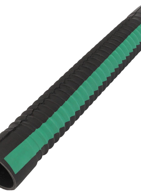 A black corrugated hose with a green stripe, viewed at an angle. No current product description information is available for AGCO | HOSE - D46448200 by AGCO.