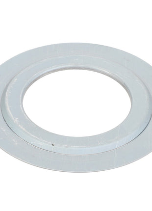 The AGCO Sealing Washer (D45427500), a metallic washer with a circular hole in the center, functions as an essential component in securing bearing components.