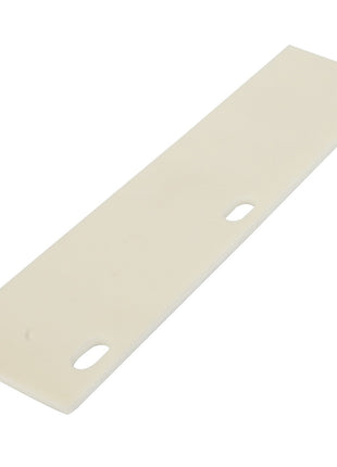 The AGCO | Catch - La320834550 is a sleek, rectangular off-white plastic strip featuring three precisely-aligned oval holes in the center.