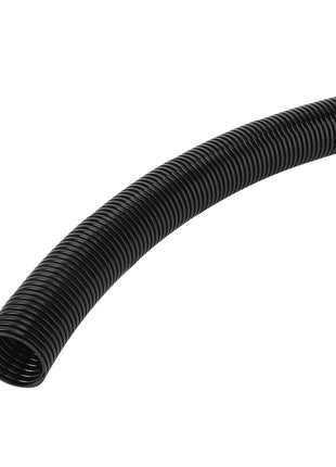 The product is an AGCO Corrugated Hose - Acw0709400, a coiled black plastic tube with a hollow center and slightly bent form. Unfortunately, no current product description information is available for this item.