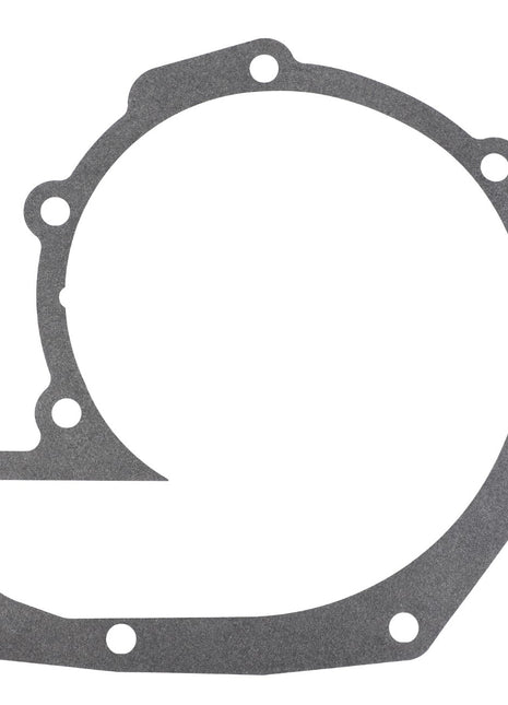 The AGCO V836322188 Gasket is a round, metallic automotive gasket featuring strategically placed holes along its perimeter for secure mounting.