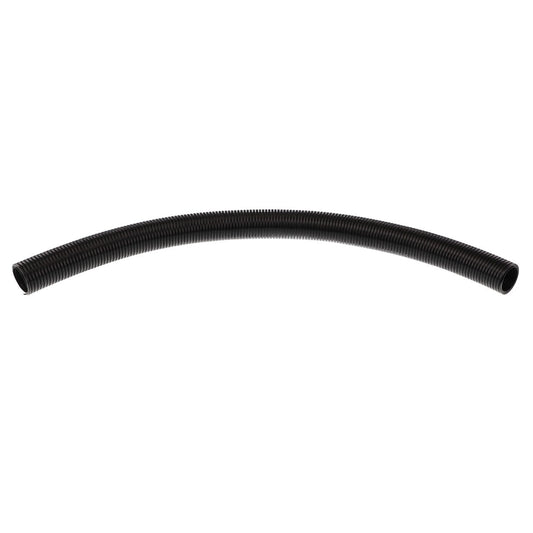 The AGCO | Air Hose - Acw4912120, a black, flexible corrugated hose with a slight curve, is shown against a plain white background in this product description.