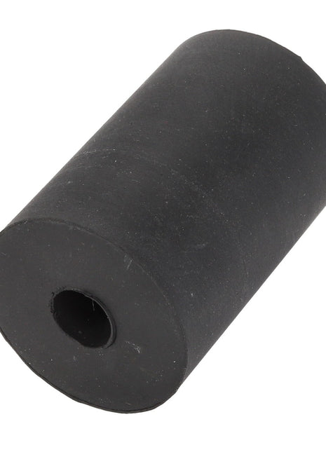 A cylindrical black rubber roller with a hole in the center, viewed from a slight angle, identified as AGCO | BUFFER - ACY1580030 by the brand AGCO. No current product description information is available.