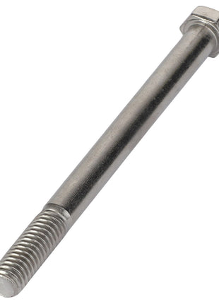 This is not the current product description, but here is a close-up view of the AGCO | HEXAGONAL HEAD BOLT - AG523271, featuring a metallic hex head with threading at one end.