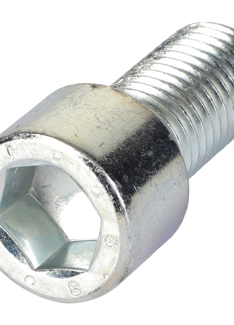 A close-up image of the AGCO Hex Socket Screw - Va023509 in silver, showcasing its threaded end.