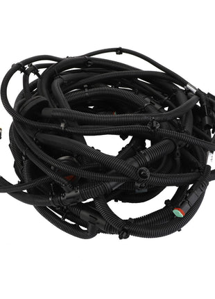 Coiled automotive wiring harness, AGCO | HARNESS - ACW139056A, with various connectors, likely used for electrical connections in vehicles; unfortunately, no current product description information is available.