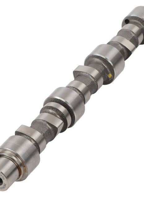 The AGCO Camshaft - Acp0394830, featuring multiple cam lobes and journals, is displayed against a white background; however, no current product description is available.