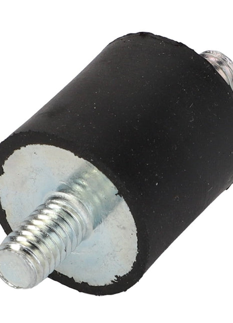 No current product description available for the AGCO | Silent Block - Acp0672700, which is a cylindrical rubber vibration damper with a threaded metal stud protruding from one end.