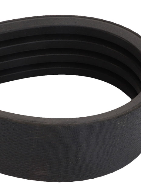 A close-up of the AGCO | BELT - D41979800, a black industrial V-belt with ribbed inner edges from the AGCO brand; no current product description information is available.